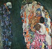 Gustav Klimt Death and Life oil